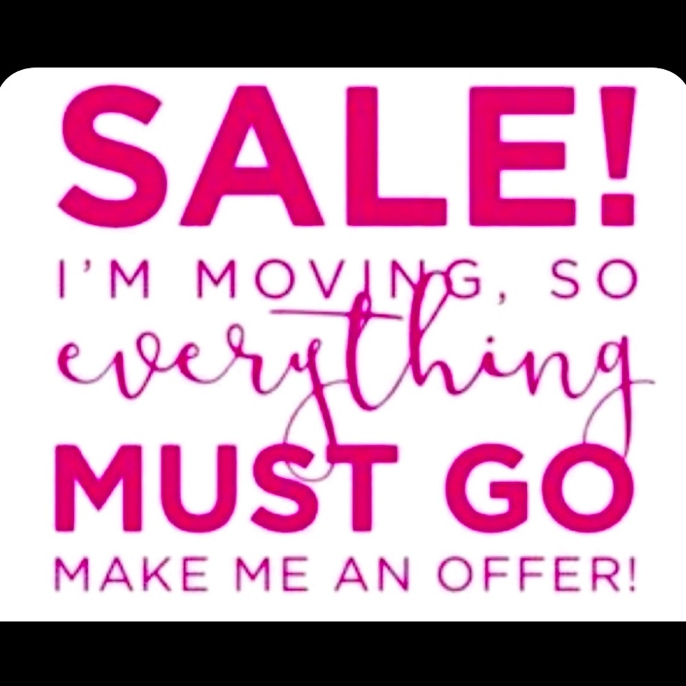 I’m moving in July, so I’m trying to clear out my closet!